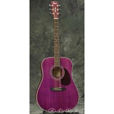 AKUSTİK GİTAR, MASİF LADİN ÜST KAPAK, TRANS PEMBE