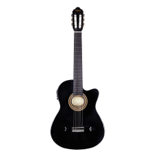 ELEKTRO KLASİK GİTAR SAP ÇELİKLİ 4/4 SİYAH