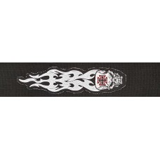 GİTAR ASKISI 64MM DOKUMA GRAY TRIBAL SKULL