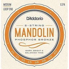 MANDOLIN TEL SET, FOSFOR BRONZ SARIM, MEDIUM, 4 Çİ